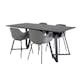 Spisegruppe Venture Home Madde med 4 Colombine Stoler