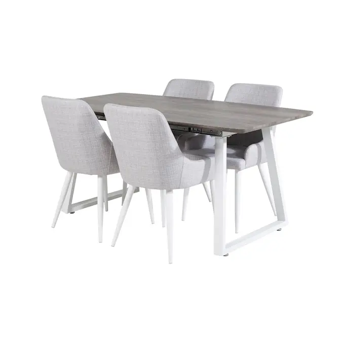 Spisegruppe Venture Home Ina med 4 Plake Stoler