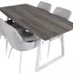 Spisegruppe Venture Home Ina med 4 Plake Stoler