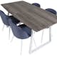 Spisegruppe Venture Home Ina med 4 Valentina Stoler Polyester