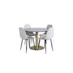 Spisegruppe Venture Home Estelle med 4 Phoi Stoler Polyester