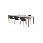 Spisegruppe Venture Home Shy med 6 Valor Spisestoler