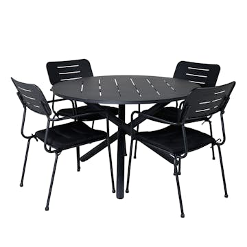 Spisegruppe Venture Home Ande med 4 Nemo Spisestoler