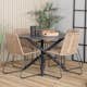 Spisegruppe Venture Home Ande med 4 Minos Spisestoler Stablebar