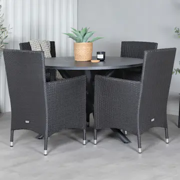 Spisegruppe Venture Home Ande med 4 Moli Spisestoler