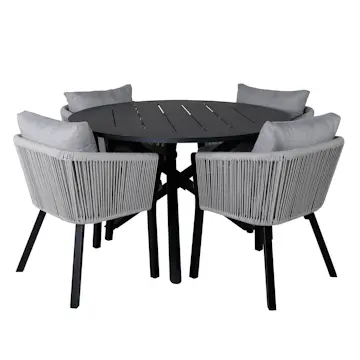 Spisegruppe Venture Home Alma med 4 Virya Stoler
