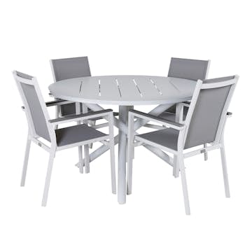 Spisegruppe Venture Home Ande med 4 Pussel Spisestoler