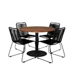 Spisegruppe Venture Home Cot med 4 Lindos Stoler