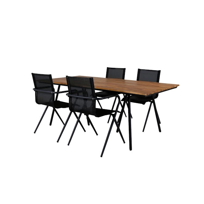 Spisegruppe Venture Home Chane med 4 Anve Spisestoler