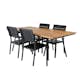 Spisegruppe Venture Home Chane med 4 Lede Stablebare Spisestoler
