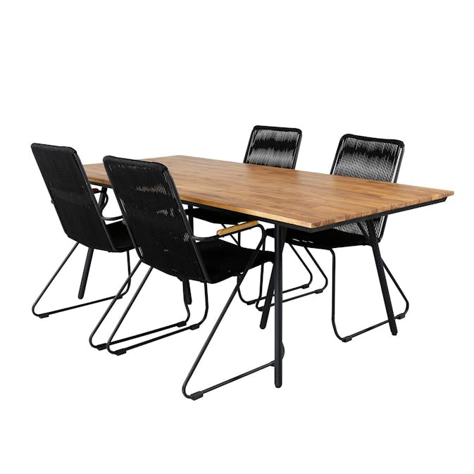 Spisegruppe Venture Home Chane med 4 Billy Lenestoler