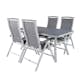 Spisegruppe Venture Home Vyn med 4 Arz Spisestoler Hvit/Grå