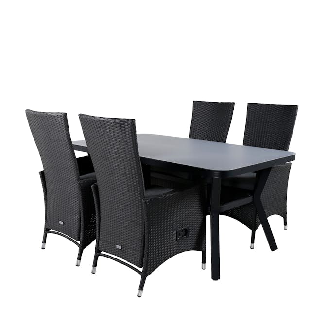 Spisegruppe Venture Home Vyn med 4 Pam Spisestoler
