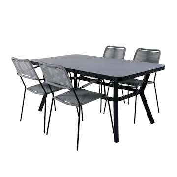 Spisegruppe Venture Home Vyn med 4 Lumi Spisestoler