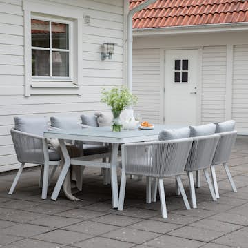 Spisegruppe Venture Home Virya 160x90 med 6 Virya Spisestoler