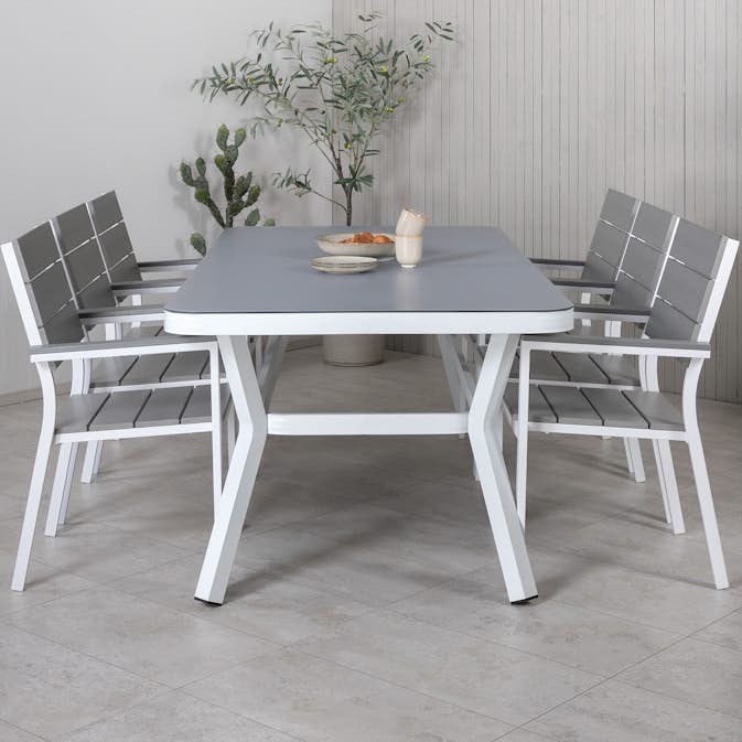 Spisegruppe Venture Home Virya 160x90 med 6 Levels Stablestoler