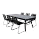 Spisegruppe Venture Home Vyn med 6 Lumi Stablebare Spisestoler