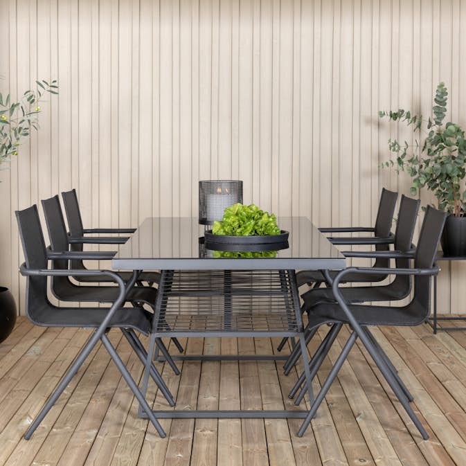 Spisegruppe Venture Home Douglas med 6 Aspen Spisestoler