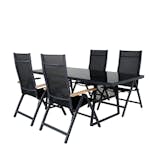 Spisegruppe Venture Home Douglas med 4 Perla Posisjonsstoler