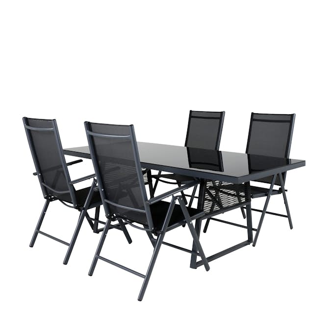 Spisegruppe Venture Home Douglas med 4 Break Posisjonsstoler