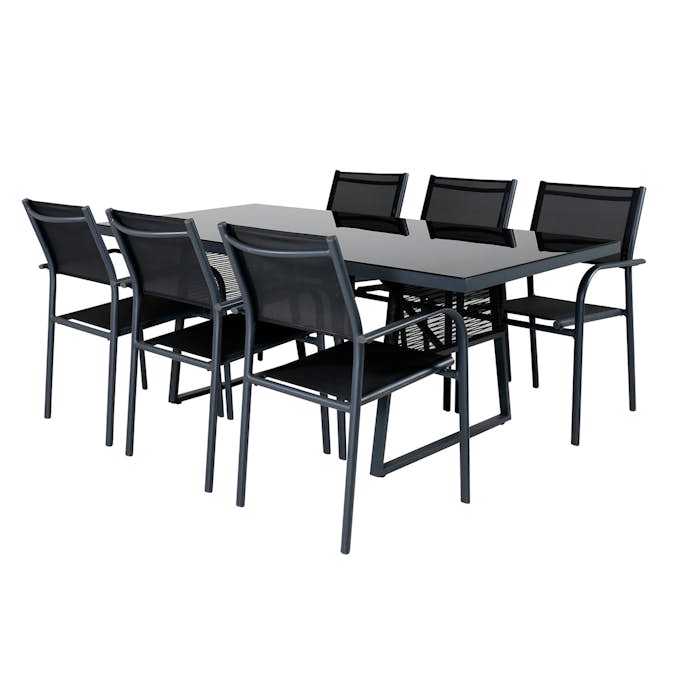 Spisegruppe Venture Home Douglas med 6 Siri Stablebare Spisestoler
