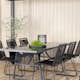 Spisegruppe Venture Home Douglas med 6 Leon Stablebare Spisestoler