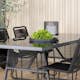 Spisegruppe Venture Home Douglas med 6 Leon Stablebare Spisestoler
