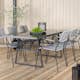 Spisegruppe Venture Home Douglas med 6 Leon Spisestoler