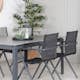 Spisegruppe Venture Home Lova med 4 Aspen Spisestoler