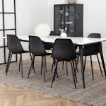 Spisegruppe Venture Home Jolie med 6 Pobbie Stoler Järn