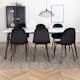 Spisegruppe Venture Home Jolie med 6 Pobbie Stoler Metall