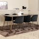 Spisegruppe Venture Home Annika med 6 Wrigley Stoler