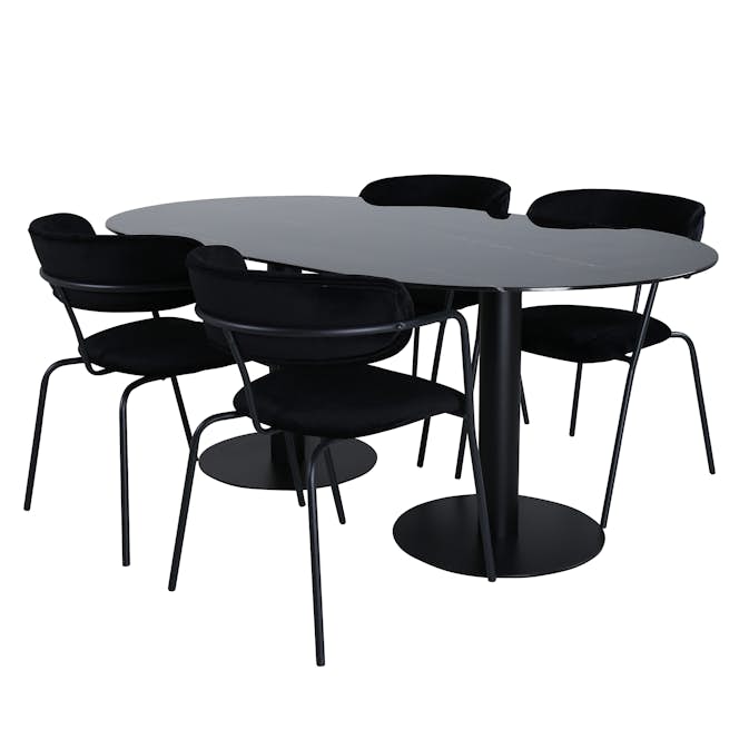 Spisegruppe Venture Home Oslo med 4 Aris Stoler