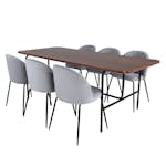 Spisegruppe Venture Home Chicago med 6 Wrigley Stoler