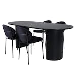 Spisegruppe Venture Home Bianca med 4 Valor Stoler
