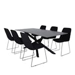 Spisegruppe Venture Home Piata med 6 Muscot Stoler