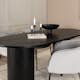 Spisegruppe Venture Home Bianca Sort med 4 Bergen Stoler