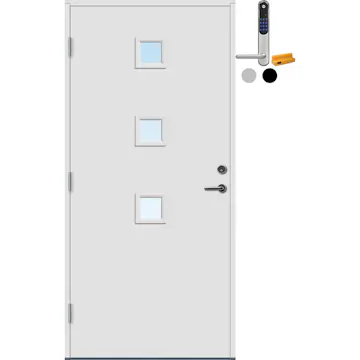 Ytterdør Bygg1 Selje med Yale Doorman Classic Home