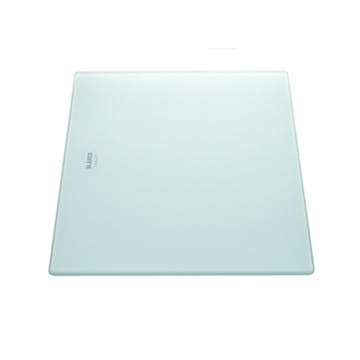 Skjærebrett Blanco Herdet Hvitt Glass 420 x 240 mm