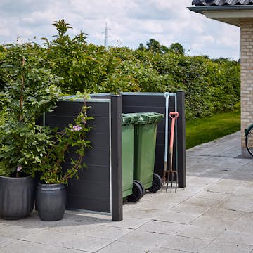 Renovasjonsskjul PLUS Futura med Komposittstolpe