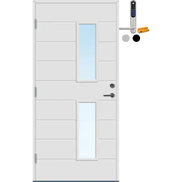 Ytterdør Bygg1 Ski med Yale Doorman Classic Home