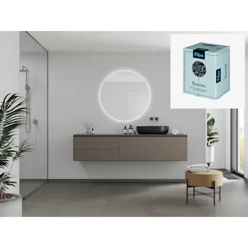 Baderomspanel Fibo 2090-M6040 Light Grey med Monteringsskruer