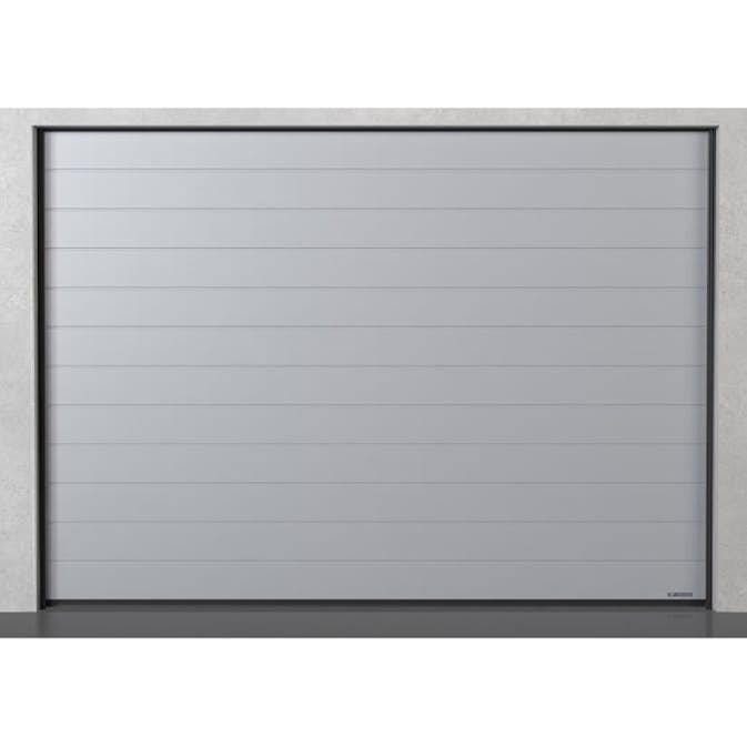 Garasjeport Grimstadporten SNP High Rib Hvit