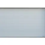 Garasjeport Grimstadporten SNP Ribbed Flush Hvit