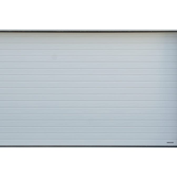 Garasjeport Grimstadporten SNP Ribbed Flush Hvit