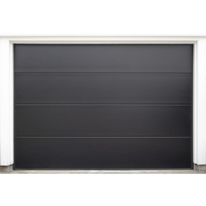 Garasjeport Grimstadporten SNP Slettpanel Svart