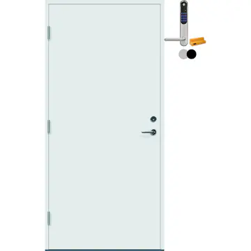 Ytterdør Bygg1 Sola Thermoisolert med Yale Doorman Classic Home