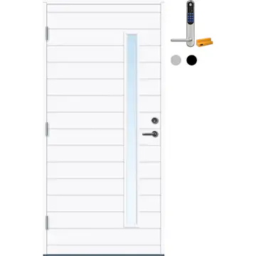 Ytterdør Bygg1 Sotra Thermoisolert med Yale Doorman Classic Home