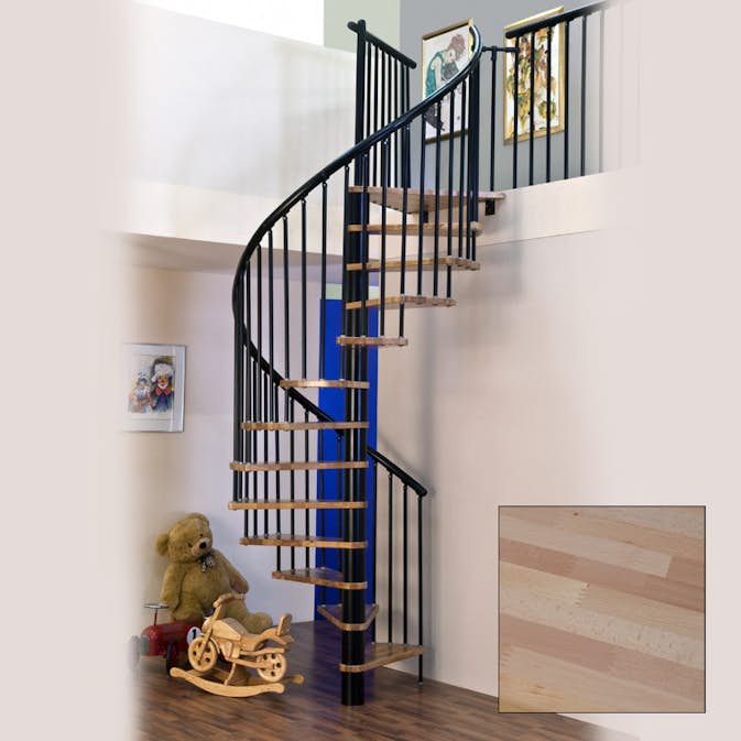 Spiraltrapp Byggera Euro Design Svart