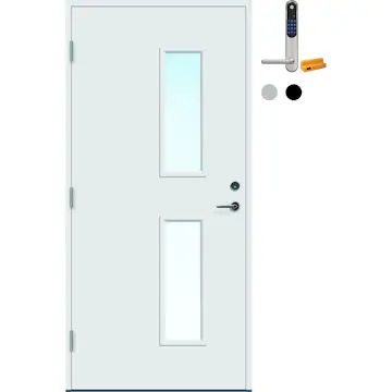 Ytterdør Bygg1 Stange med Yale Doorman Classic Home